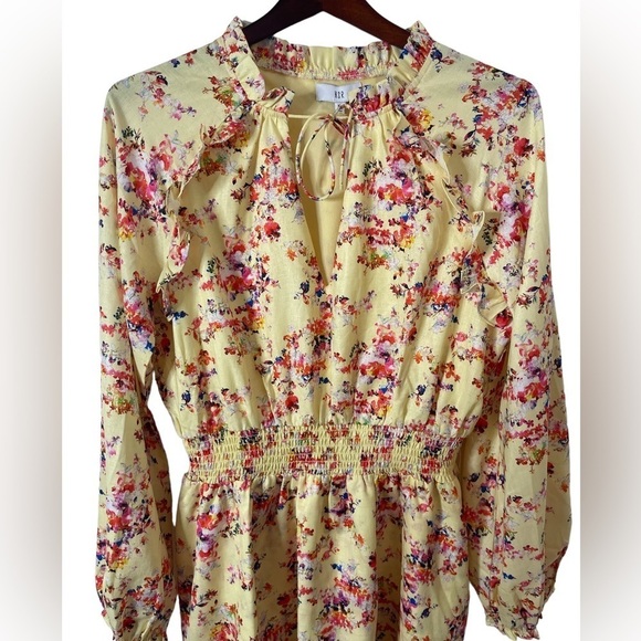 Nwt NSR floral yellow dress - Picture 3 of 5